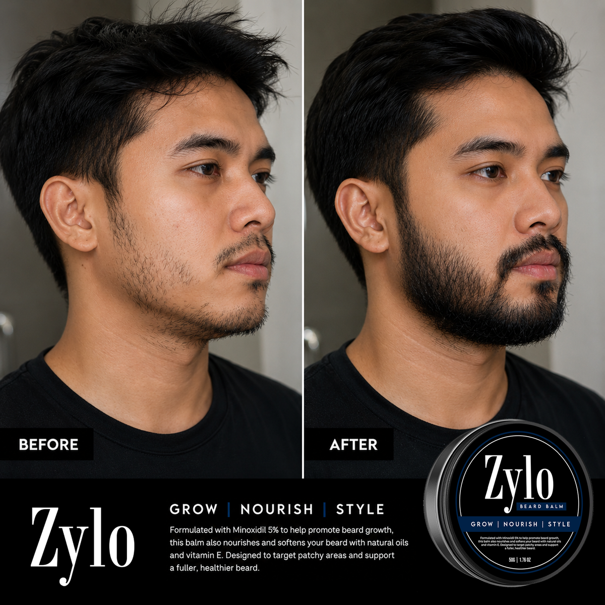 Zylo Beard & Brow Confidence Bundle