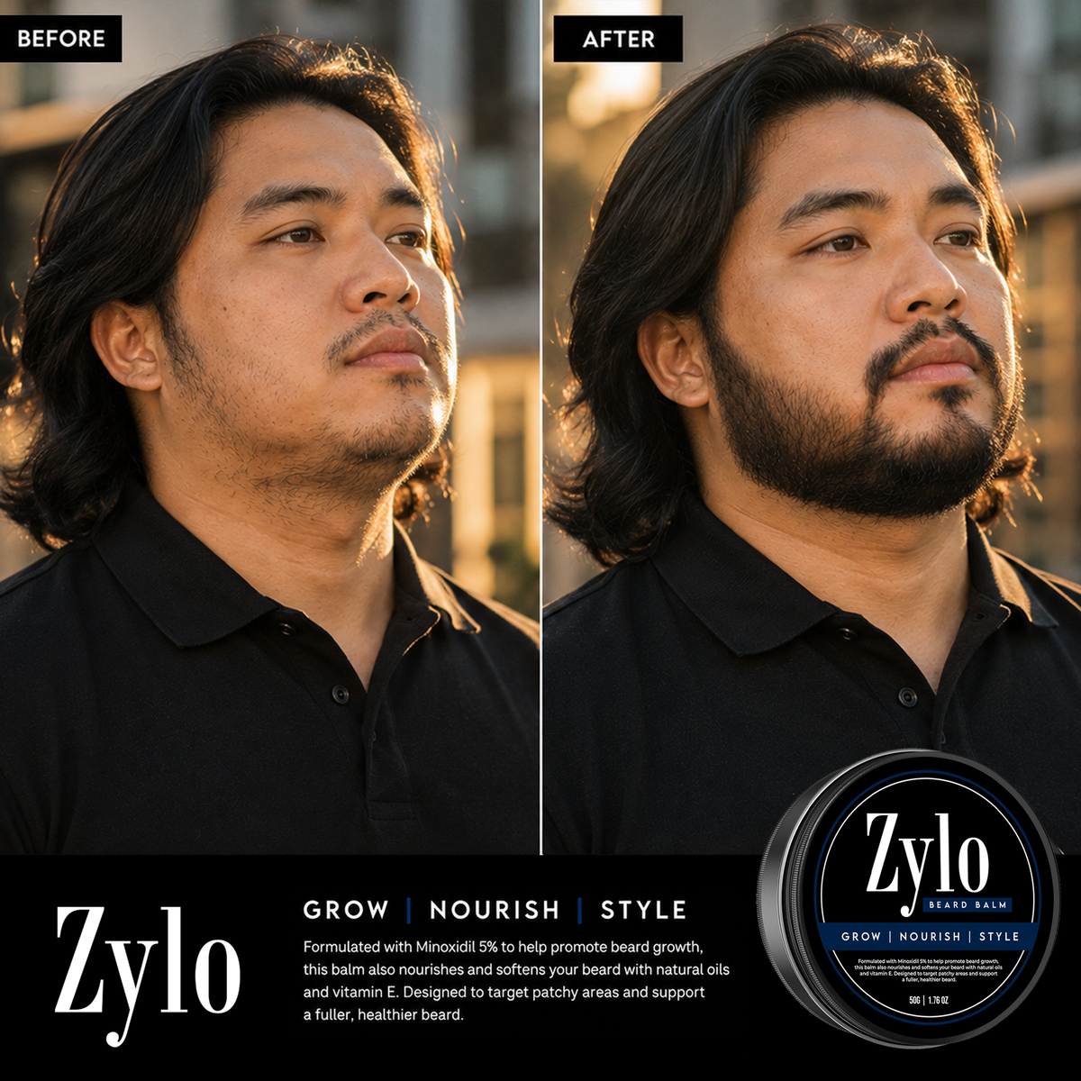 Zylo Beard & Hair Power Bundle